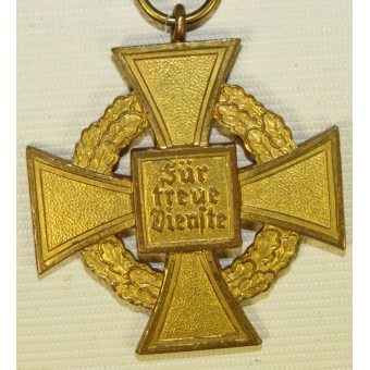 3rd Reich 40 jaar trouwe service decoratie in goud. Espenlaub militaria