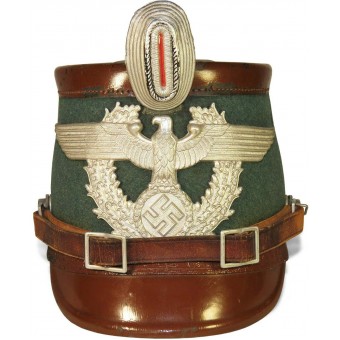 3rd Reich Polizei Gendarmerie Shako for enlisted men.. Espenlaub militaria