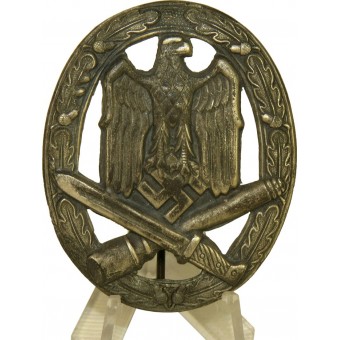 Troquel de latón estampado temprana Allgemeine Sturmabzeichen - insignia general Asalto. Espenlaub militaria