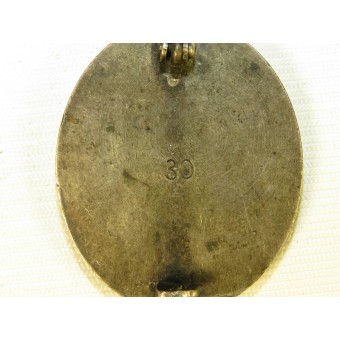 Early Silver class wound badge-Verwundetenabzeichen in Silber, 30 marked.. Espenlaub militaria