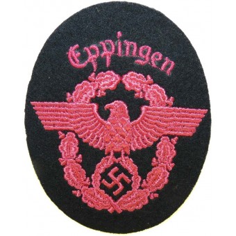Manga de protección policial Eppingen Feuerschutzpolizei Fire Eagle. Espenlaub militaria