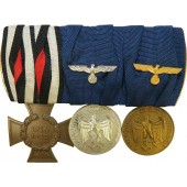 Trouwe dienst in Wehrmacht Heer medaille bar