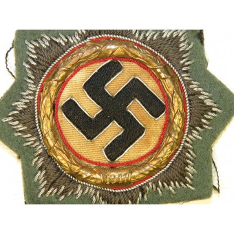 Tyskt kors i guld 1941. Tyg Feldgrau ull för Wehrmacht Heer. Espenlaub militaria