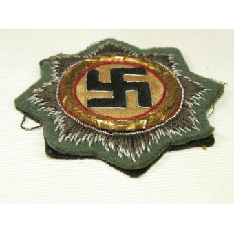 Croce tedesca in oro lana 1941. Panno feldgrau per Wehrmacht Heer. Espenlaub militaria