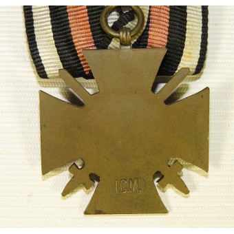 Hindenburg-Kreuz mit Schwertern-ICM auf Bandleiste markiert. Espenlaub militaria