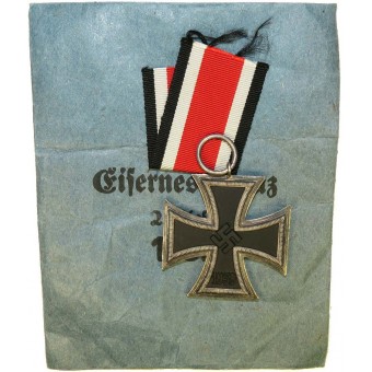 Cruz de Hierro / Eisernes Kreuz 1939 por Moritz Hausch con la bolsa de tema. Espenlaub militaria
