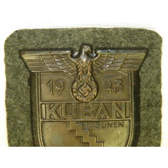 Scudo manica Kuban 1943, in acciaio bronzato. Espenlaub militaria