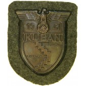 Bouclier de la manche de Kuban 1943, acier bronzé