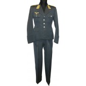 Luftwaffes Oberfeldwebel för flygande personal eller fallskärmshoppare (Fallschirmjager), privat skräddarsydd tunika och byxor.