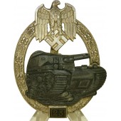 Distintivo per carri armati d'assalto per 25 attacchi-Panzerkampfabzeichen mit Einsatzzahl 25, non marcato JFS