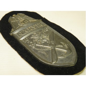 Navy Narvik Shield Zinkissä, pala sinisen km villaa. Espenlaub militaria