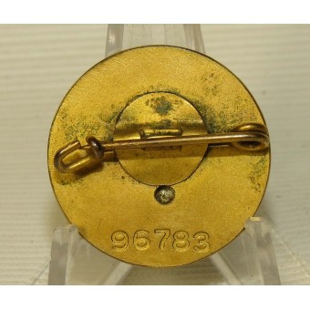 NSDAP:s partimärke i guld 97830, liten storlek -24 mm. Espenlaub militaria