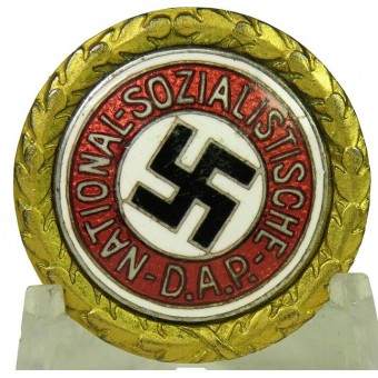 NSDAP Gold Party Badge 97830, pieni koko -24 mm. Espenlaub militaria