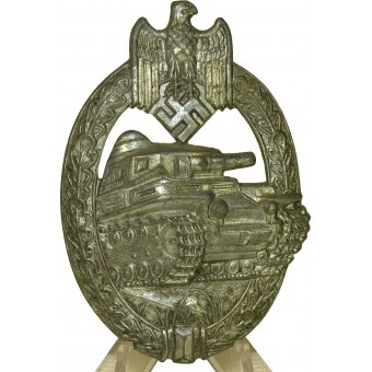 Panzerkampfabzeichen - Tanque de asalto decoración de placa, como se indica. la clase de plata. Espenlaub militaria