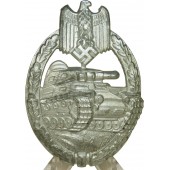 Panzerkampfabzeichen - Tank assault badge, die stamped type.