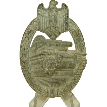 Panzerkampfabzeichen der Silberklasse - Panzersturmabzeichen Dekoration, oxidiert. Espenlaub militaria