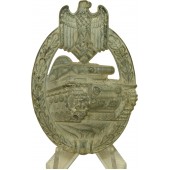 Panzerkampfabzeichen di classe Silver - Decorazione del distintivo d'assalto del carro armato, ossidato