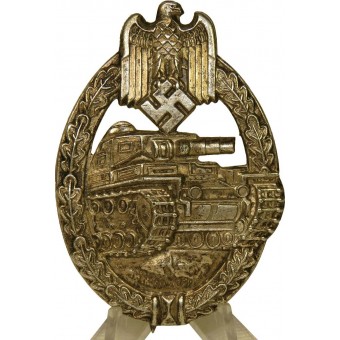 Silver Panzerkampfabzeichen-Tank Assault Badge door R.S. Espenlaub militaria