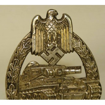 Plata Panzerkampfabzeichen- tanque asalto insignia por R.S. Espenlaub militaria