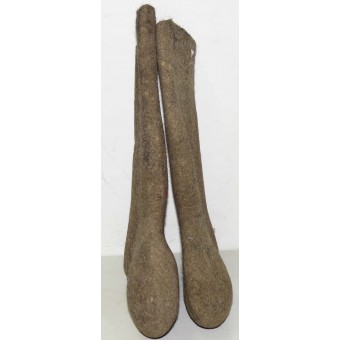 Cargadores de la guerra pre Soviética Valenki, el fieltro fabricado calzado para el invierno y el clima muy frío. Espenlaub militaria