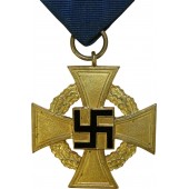 Treue Dienst Ehrenzeichen, classe Oro. Fedele servizio nel Terzo Reich