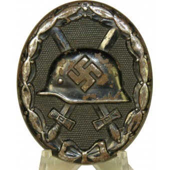 Verwundetenabzeichen Schwartz / insigne Wound en noir L / 11 marqué par Wilhelm Deumer. Espenlaub militaria