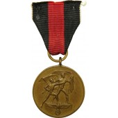Медаль Аншлюсс Судетов. 1 Октября 1938 года. В простонародии "Педики"