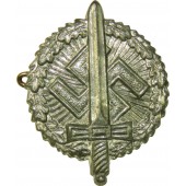 Distintivo tedesco del Terzo Reich. Distintivo patriottico. Giornata della Wehrmacht