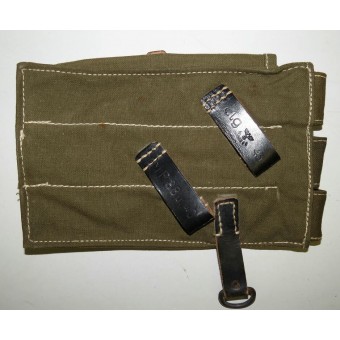 Coppia di sacchetti per pistola MP 38 & 40 mitragliatore / Magazintasche MP38 u. 40. Mint.. Espenlaub militaria