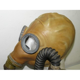 Gasmask BS avec masque de caoutchouc ShM1, filtrage sac MO-2 et portant. Espenlaub militaria