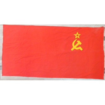 USSR-katoenen vlag, vooroorlogse of oorlogsperiode gemaakt, 143x73.. Espenlaub militaria
