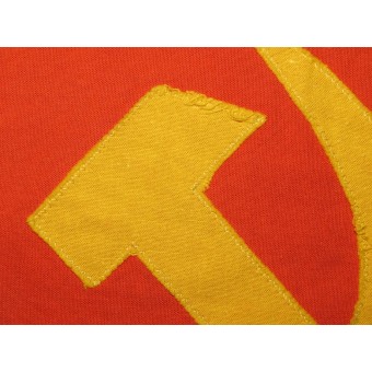 Drapeau URSS coton, davant-guerre ou dune période de guerre fait, 143x73.. Espenlaub militaria