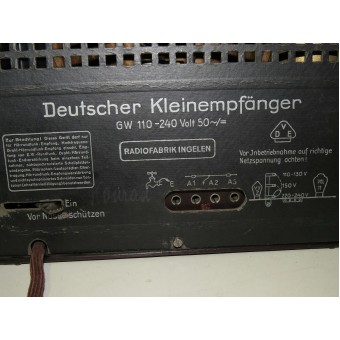 Deutscher Kleinempfanger DKE-1938 Radio-ontvanger. Espenlaub militaria