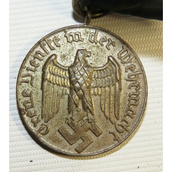 Dienstauszeichnung der Wehrmacht für 4 Dienstjahre. Concesión del servicio de larga Clase IV. Espenlaub militaria