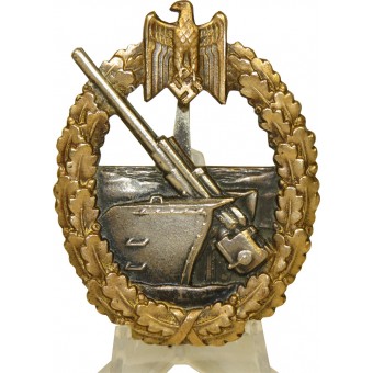 Kriegsmarine Coastal Artillery Badge / Kriegsabzeichen Der MarineArtillerie door C.E. Juncker. Espenlaub militaria