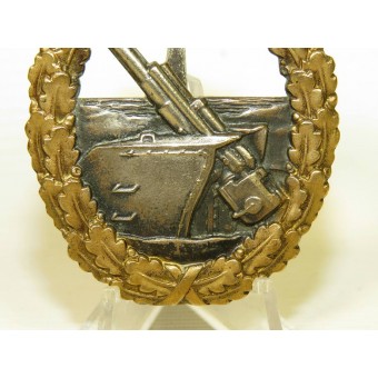 Kriegsmarine Coastal Artillery badge / Kriegsabzeichen der Marineartillerie da C.E. Juncker. Espenlaub militaria