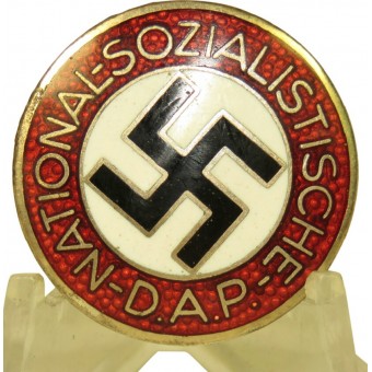M1/101 - Gustav Brehmer NSDAP Mitgliedsabzeichen medlemsmärke för NSDAP. Espenlaub militaria