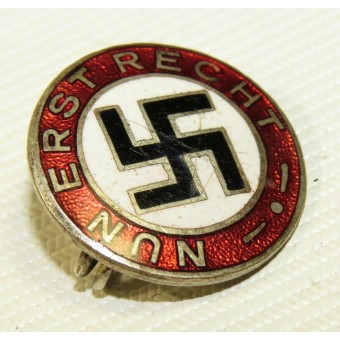 NSDAP ja Hitler Sympalitser Badge, Nunt Erst - Recht. Espenlaub militaria