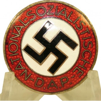 NSDAP insignia memeber, tercero Reich, M1 / ​​72 - Fritz Zimmermann.. Espenlaub militaria