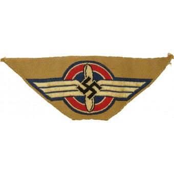 Нарукавный знак DLV для коричневой рубахи члена Немецкого авиаспортивного общества. Espenlaub militaria