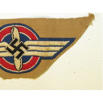 Нарукавный знак DLV для коричневой рубахи члена Немецкого авиаспортивного общества. Espenlaub militaria