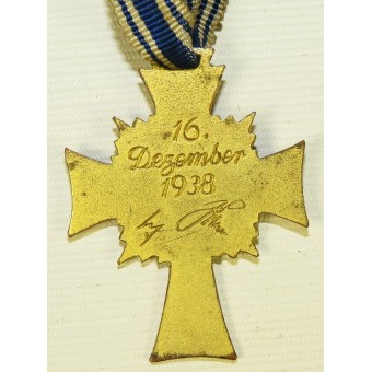 La Cruz de Honor de la Madre Alemana en oro, primera clase. Espenlaub militaria