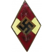 Epätavallinen Hitler Jugend HJ -merkki.