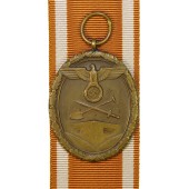 Médaille Westwall avec ruban, non oblitéré