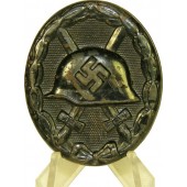 W.Hobacher, "32" marked wound badge in black