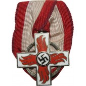 WWII Deutsches Feuerwehrehrenkreuz mit Band, 2. Klasse