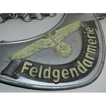 3er Reich Feldgendarmerie Gorget. Assman. Espenlaub militaria