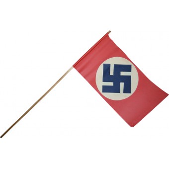 3. Reich patriotische Papierfahne, 2 Seiten. Größe: 22x12 cm. Espenlaub militaria