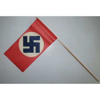 3. Reich patriotische Papierfahne, 2 Seiten. Größe: 22x12 cm. Espenlaub militaria