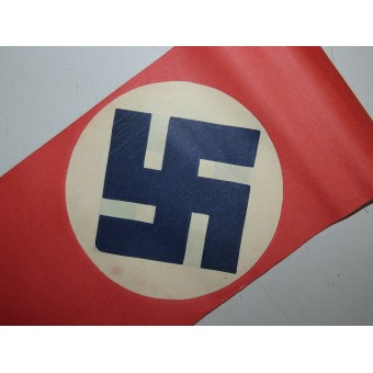 Tredje rikets patriotiska pappersflagga, 2 sidor. Storlek: 22x12 cm. Espenlaub militaria